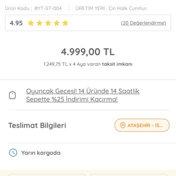 Stokta Olmayan Ürünün Satışı Ve Kargoya Verilmemesi Mağduriyeti