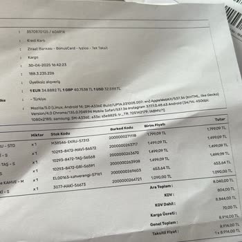 Yanlış Ürün Gönderimi Sonrası İade Sürecinde Sürekli Oyalama Ve İletişimsizlik