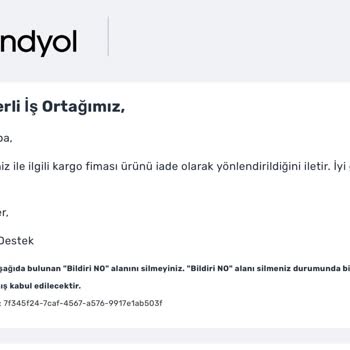 Kargom Adresime Gelmeden İade Edildi Mağdur Oldum