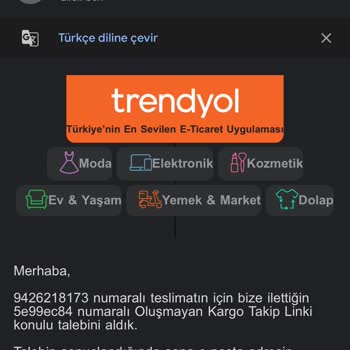 Siparişim Ortada Yok, Tedarikçi Ve Trendyol Çözüm Sunmuyor
