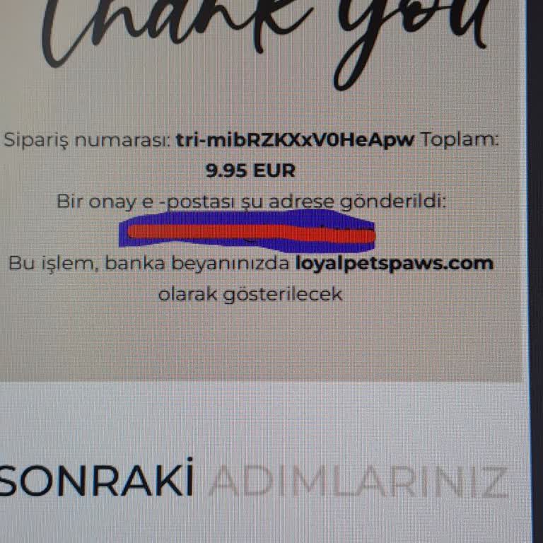 Sahte Web Sitesi Loyalpetspaws.com Şikayeti