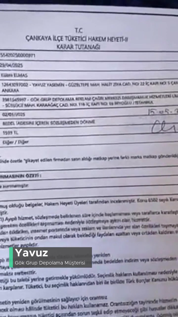 Gök Grup Depolama Matkap Siparişi Verdim Başka Marka Yolladılar! videonun kapak resmi