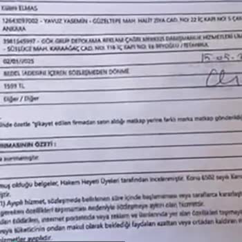 Gök Grup Depolama Matkap Siparişi Verdim Başka Marka Yolladılar!