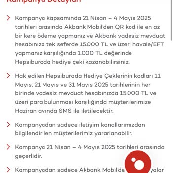 Akbank Kampanya Şartları Dışında Hediye Çeki Verilmemesi Ve İlgisiz Destek