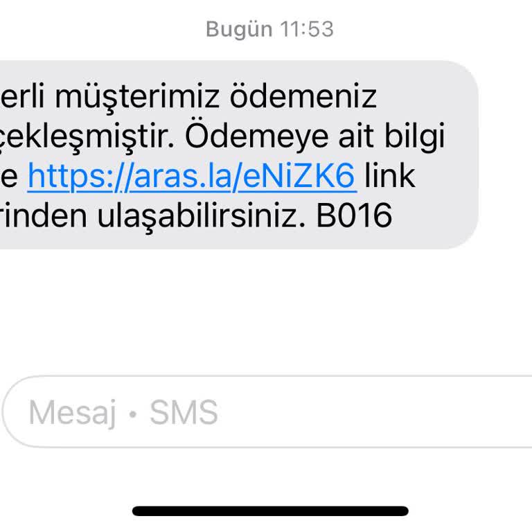 Bilgim Dışında Gelen Kargo Mesajı Şüphesi