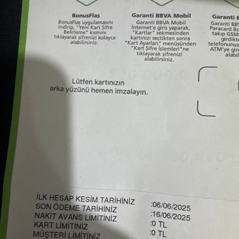 Aidatsız Kart Talebime Limitsiz Ve İşlevsiz Kart Gönderdiler