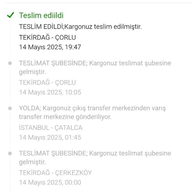 Kargolarım Teslim Edilmeden Teslim Edildi Gösteriliyor