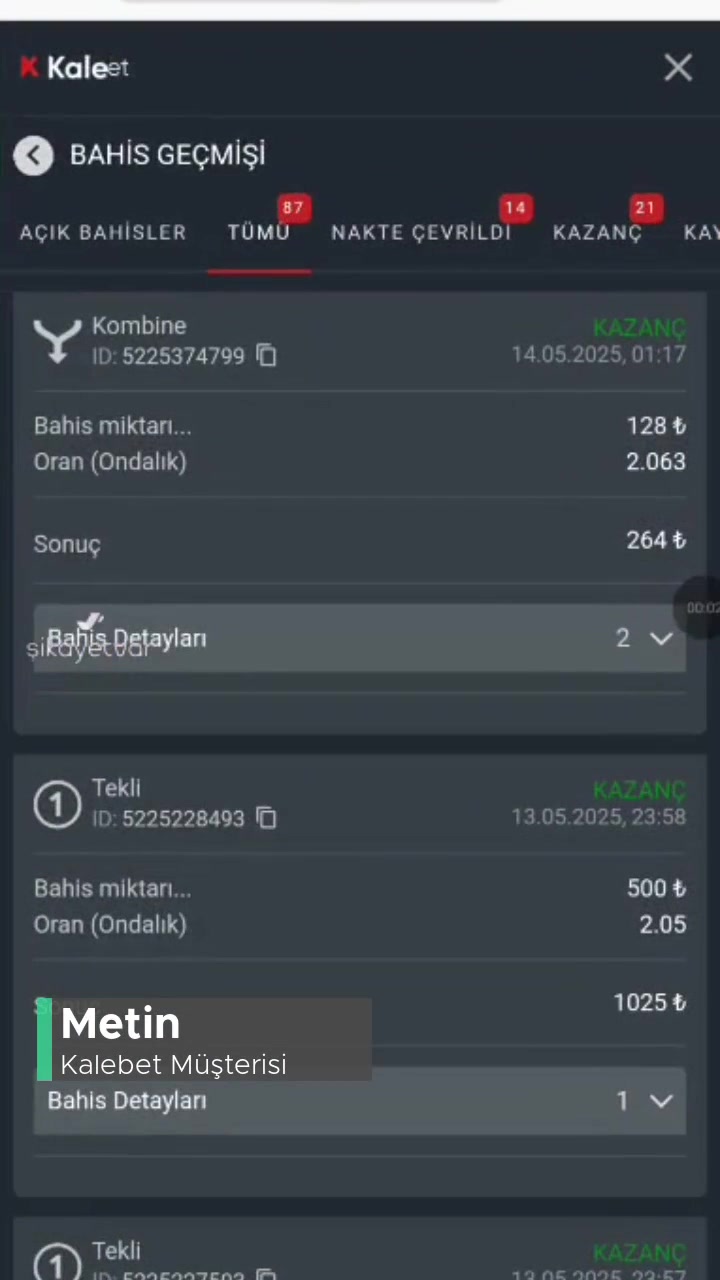 Kalebet 165 Bin TL Kazancı Sildi! videonun kapak resmi