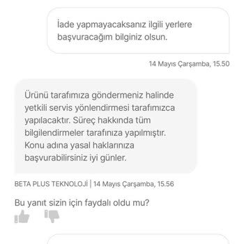 Beta Plus Teknoloji Garantisiz Ürün Ve İlgisizlikle Mağdur Ediyor
