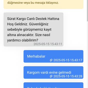 Kargo Teslimatında Sürekli Gecikme Ve İlgisizlik