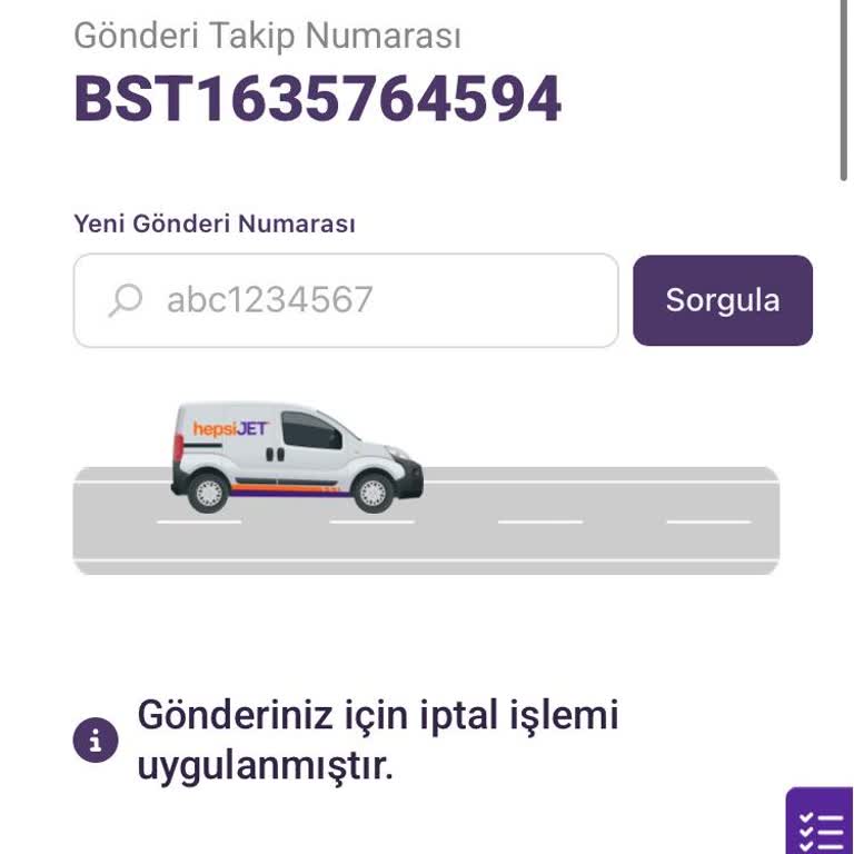 Hepsijet Kargom Teslim Edilmeden Bilgi Verilmeden İade Edildi