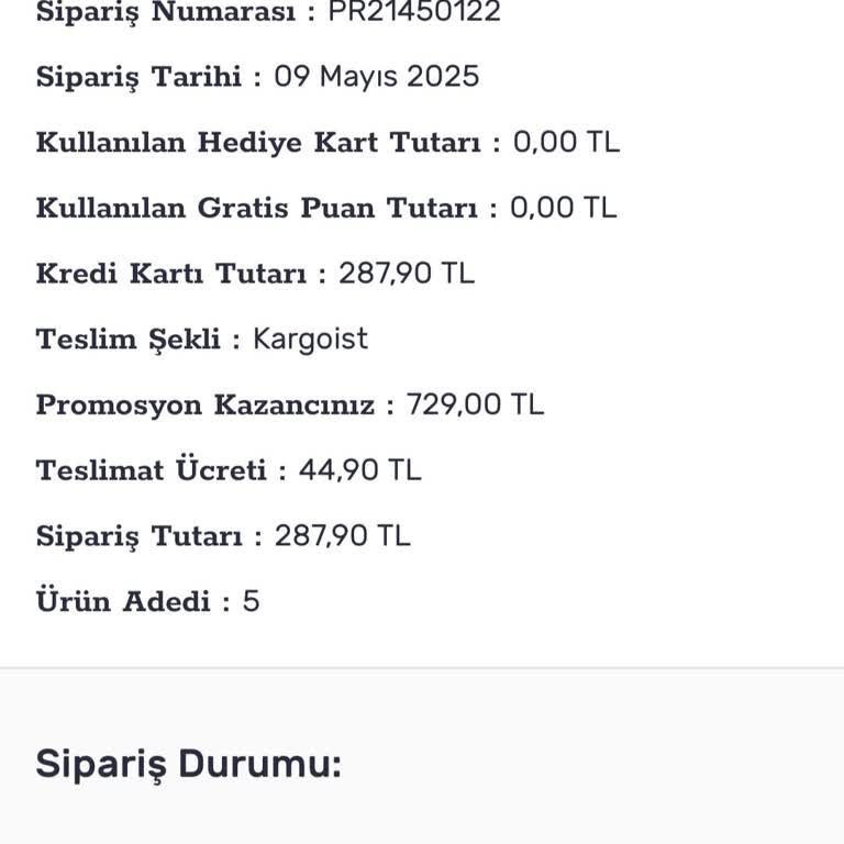 Siparişimin Hazırlanması Ve Gönderimi Gecikti
