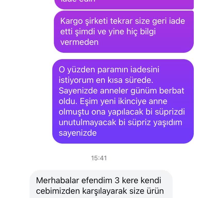 Ürün Teslimatında Gecikme Ve Para İadesi Sorunu