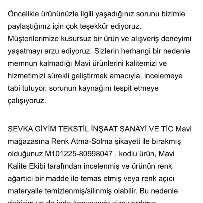 Siyah Kot Pantolonumda Beklenmedik Renk Atması Sorunu