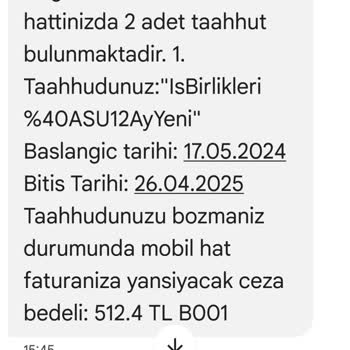 Pttcell Taahhüt Sonrası Beklenmedik Yüksek Ceza Faturası Ve Yanıltıcı Bilgilendirme