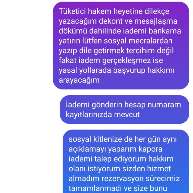 Kapora İadem Neden Yapılmıyor?