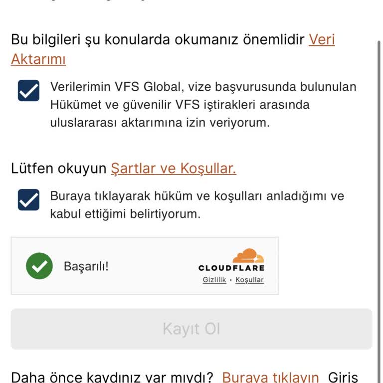 VFS Sitesinde Hesap Girişi Ve Kayıt Sorunu Yıllardır Çözülmüyor