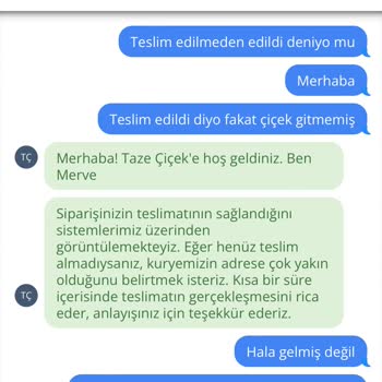 Anneler Günü Siparişim Zamanında Ulaştırılmadı, Müşteri Memnuniyeti Sıfır