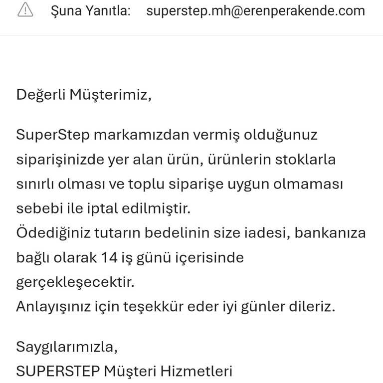 Toplu Sipariş Gerekçesiyle İptal Edilen Ürünler Ve Kaybolan Puan Hakkı