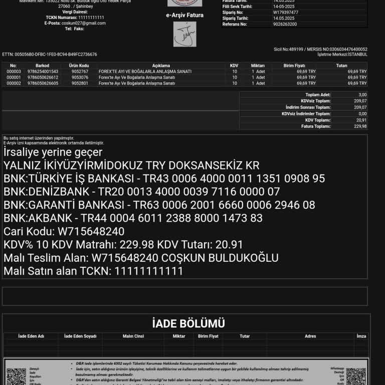 Satın Aldığım E-Kitaplar Uygulamaya Yüklenmedi, Paramın İadesini İstiyorum