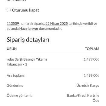 Sipariş İptali Sonrası Fiyat Artışıyla Karşılaştım