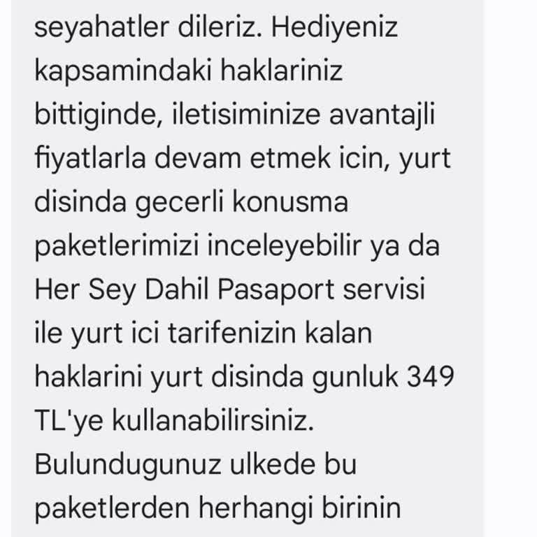 Vodafone Yurt Dışı Kullanımında İstemeden Ücret Yansıtıldı Mağduriyet Yaşadım
