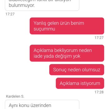 Yanlış Ürün Gönderimi Ve Çözüm Eksikliği