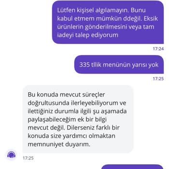 Eksik Ve Hatalı Sipariş, Yetersiz Canlı Destek Ve Adil Olmayan İade Süreci
