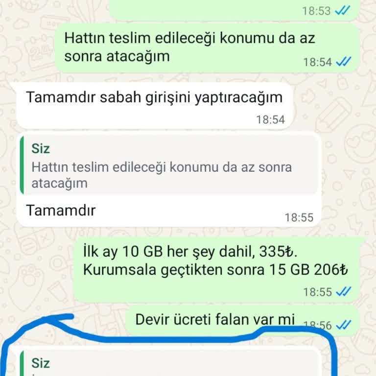 Şirket Hattı Geçişi Sonrası Yüksek Fatura Ve İlgisiz Temsilci