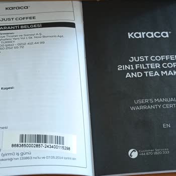 Karaca Just Coffee Aroma 2 Makinesinde Vida Sorunu Ve Garanti Reddi