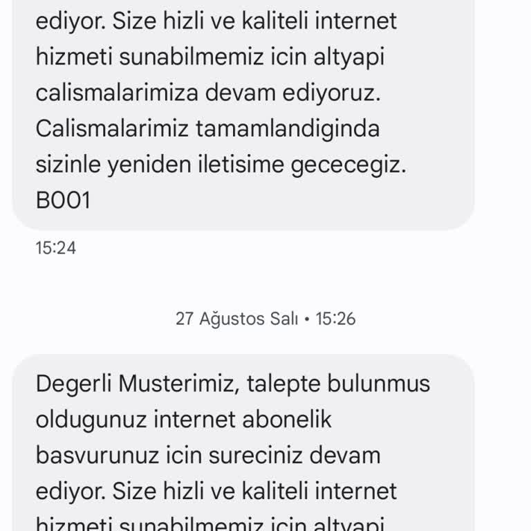 2023'ten Beri İnternet Bağlantısı Sağlanmıyor, Sorunum Çözülmüyor
