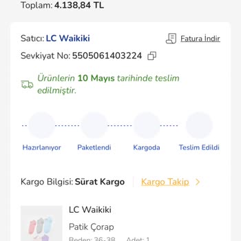 Teslim Edilmeyen Sipariş Ve Şubede Bekletilen Kargo Sorunu