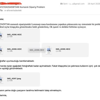 Yanlış Gönderilen Raylar İçin 20 Gün Süren Çözümsüzlük Ve İletişim Sıkıntısı