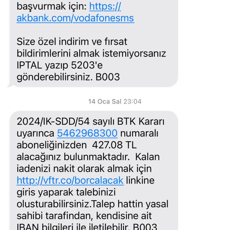 Vodafone Ücret İadesi Gecikiyor, Bilgilendirme Yetersiz
