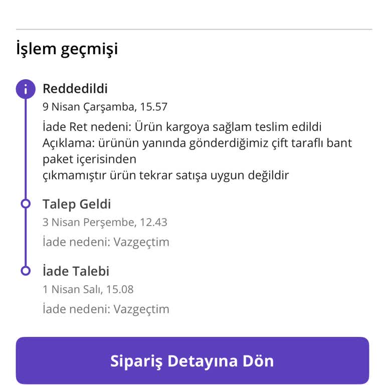 Direksiyon Kılıfı Uyum Sorunu Ve İade Hakkımın Engellenmesi