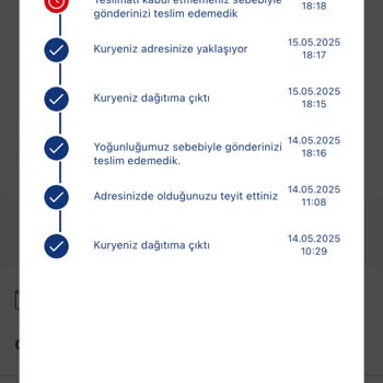 Teslim Edilmeden İade Edilen Kargom İçin Çözüm Bekliyorum