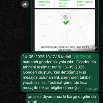 Kargo Şirketinin Tutarsız Yanıtları Ve Çözülemeyen Teslimat Sorunu