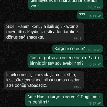 Kargo Şirketinin Tutarsız Yanıtları Ve Çözülemeyen Teslimat Sorunu