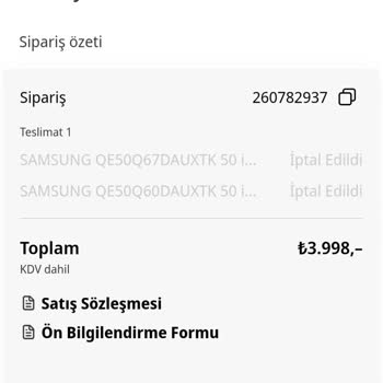 Media Markt Onaylanan Siparişin Hatalı Fiyat Gerekçesiyle İptal Edilmesi ve Tüketici Hakları İhlali