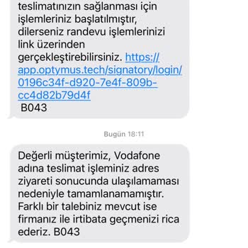 Vodafone Dijital Kurye Randevusunda Adresime Gelinmedi Teslimat Yapılmadı