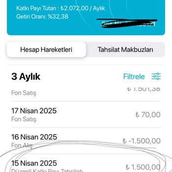 Bilgim Dışında BES Katkı Payı Artışı Ve Müşteri Hizmetlerinden Destek Alamama