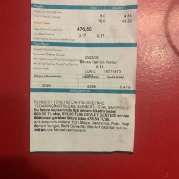 Faturada Devlet Desteği Yanıltıcı Gösteriliyor, Gerçek Yardım Yok