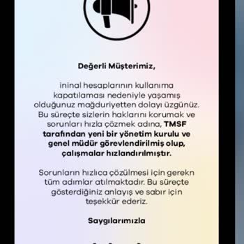 Hiçbir Gerekçe Sunulmadan Hesabımda Bloke Edilen Param İade Edilmiyor