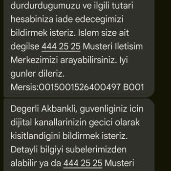 EFT İşleminde Güvenlik Gerekçesiyle Hesabım Kapatıldı, Paramı Alamıyorum