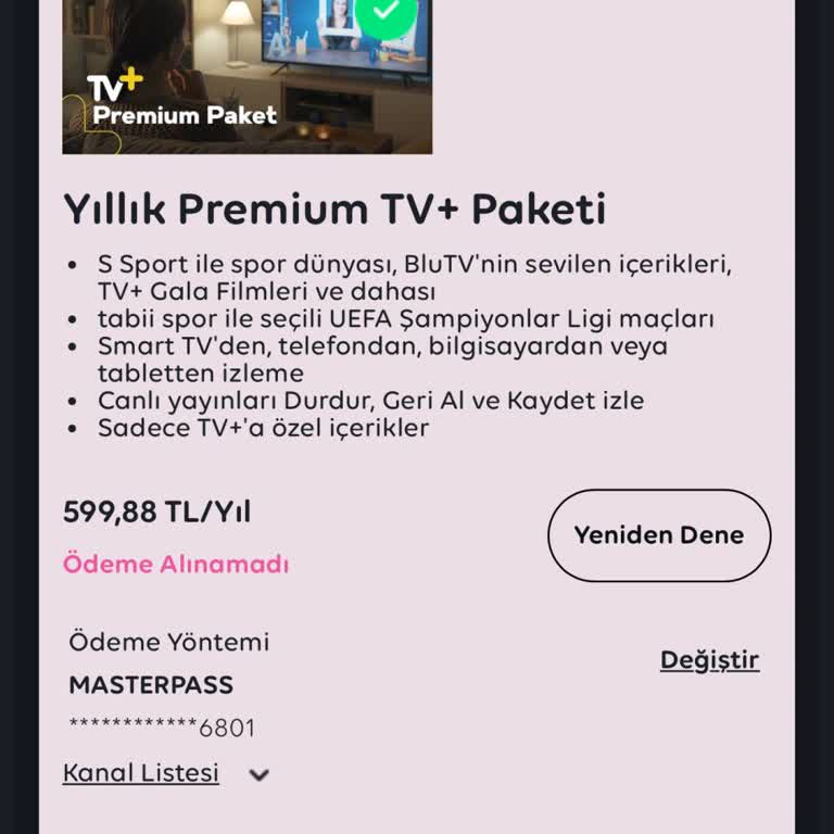 TV+ Üyelik İptalinde Yaşanan Zorluklar Ve Otomatik Ücret Çekimi