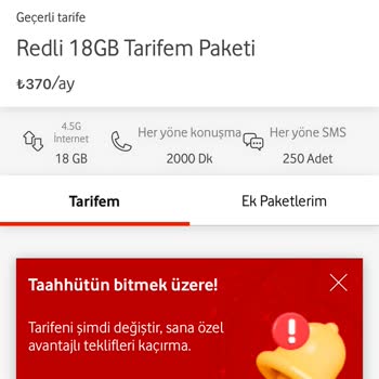 Mevcut Müşterilere Uygun Fiyatlı Tarife Seçeneklerinin Sunulmaması