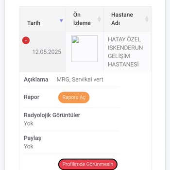 E-Nabız'da Boyun MR Görüntülerim Neden Yok?