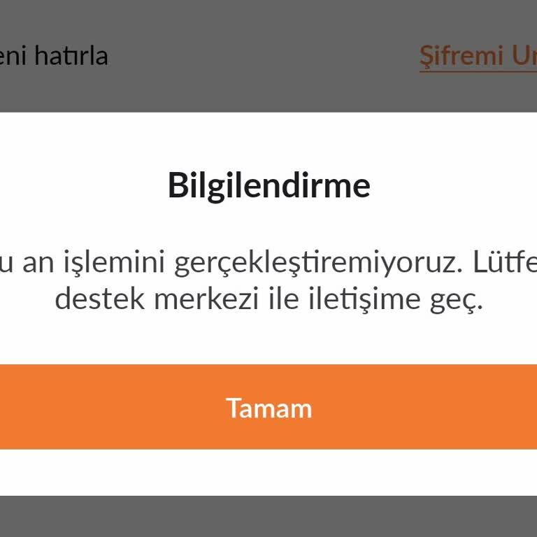 Mobil Uygulamaya Erişim Sorunu Ve Yetersiz Destek Deneyimi