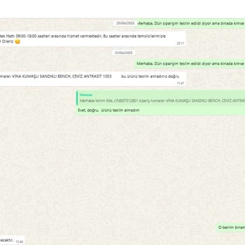 Teslim Edilmediği Halde Teslim Görünen Siparişim İçin Çözüm Bulunmuyor