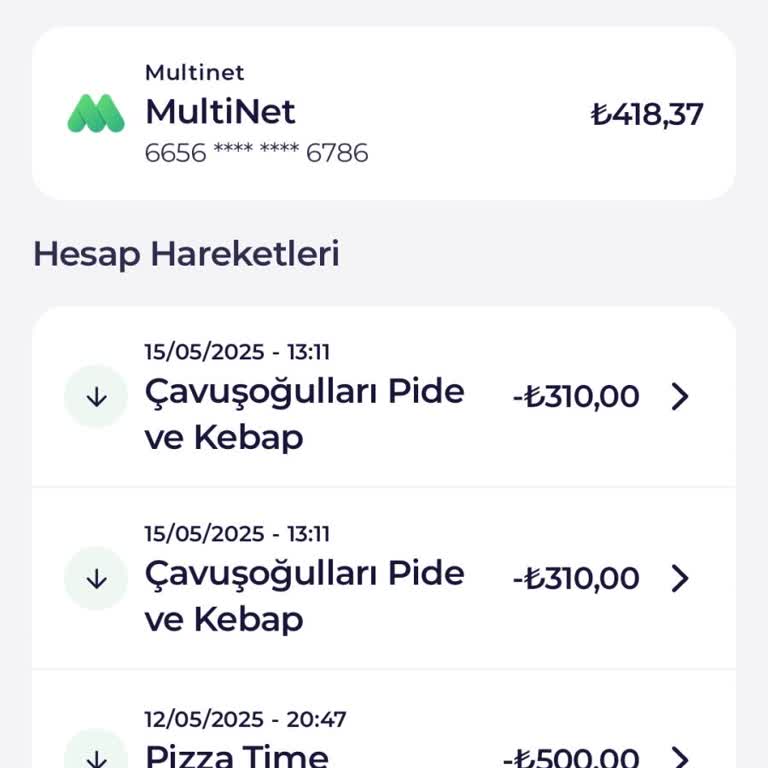 Aynı İş Yerinden Kartımdan İki Kez Para Çekildi!